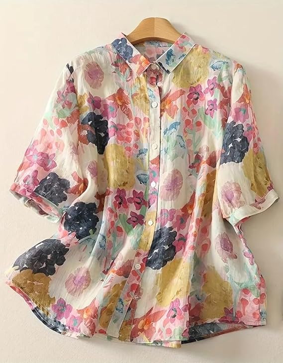 Women Casual Button-Down Shirt